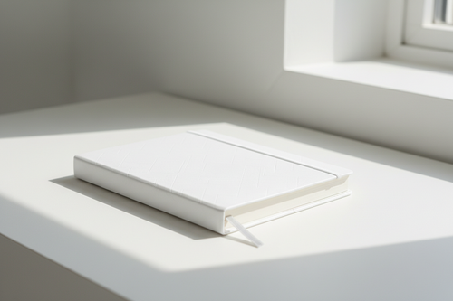 White diary slideshow banner